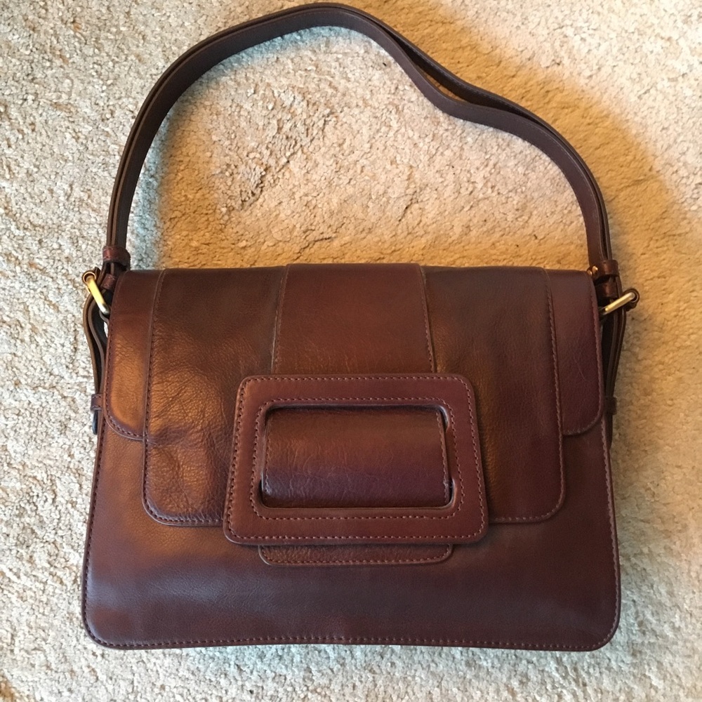 DVF Bordeaux Leather Handbag